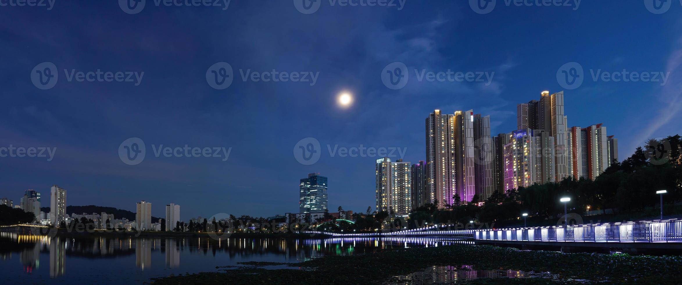 Gwanggyo Lake Park in Suwon, Gyeonggi-do, Korea photo