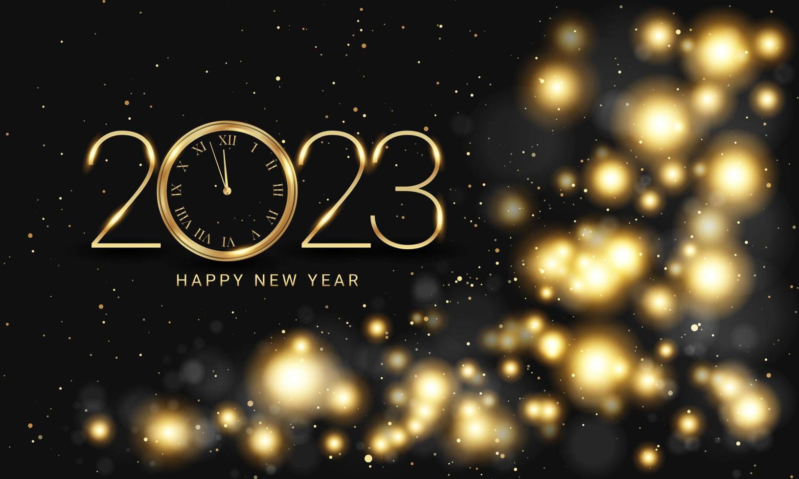 2023 Happy New Year Clock Countdown Background Design. 9667169 ...