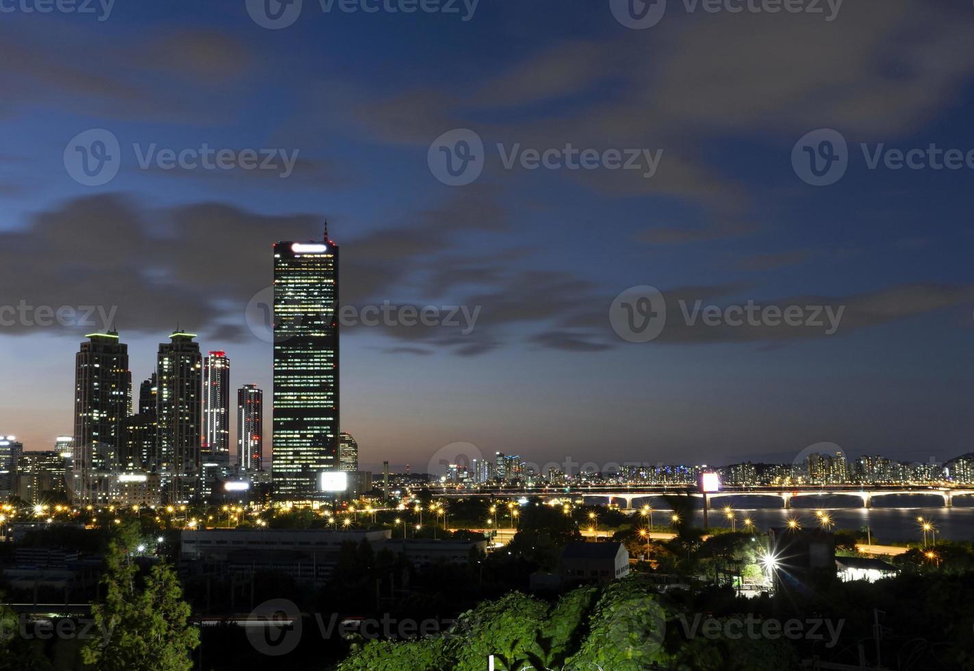 the night view of Seoul photo