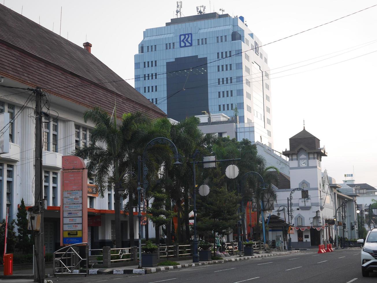 Bandung, West Java, Indonesia, 2022 - Morning view on Asia Afrika Street, Bandung photo