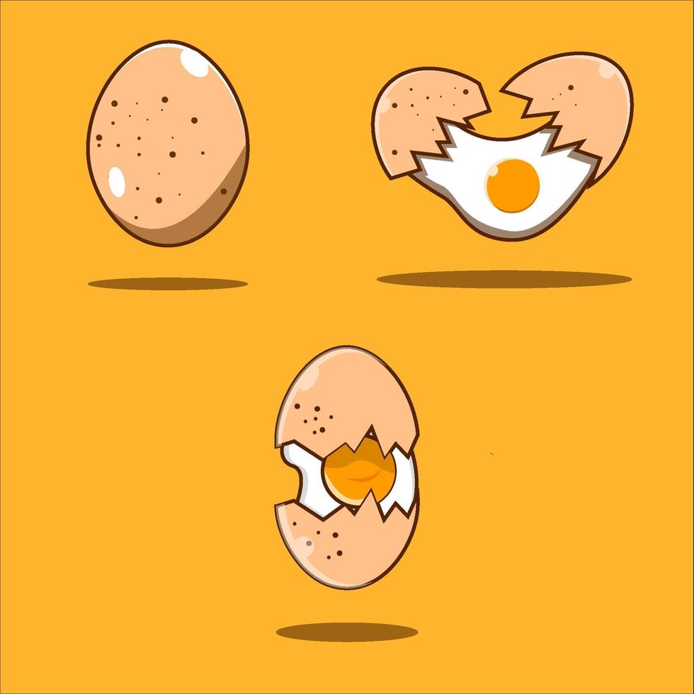 Vector art ilustration chicken bundle set