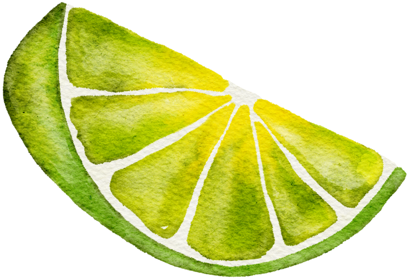 Lemon painted in watercolor. png