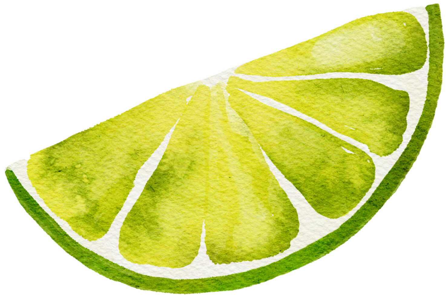 Lemon painted in watercolor. png