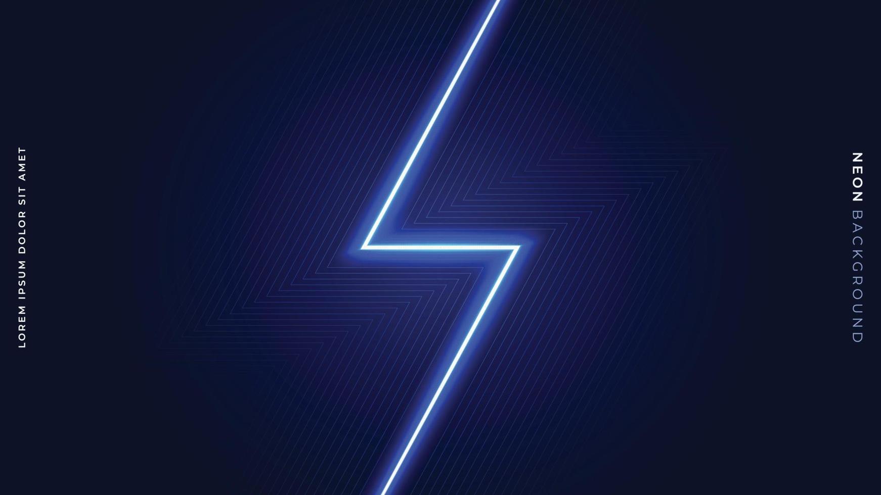 Abstract neon lines background. Geometry glow lines shape. Blue neon lines abstract futuristic geometric background. Vector illustration