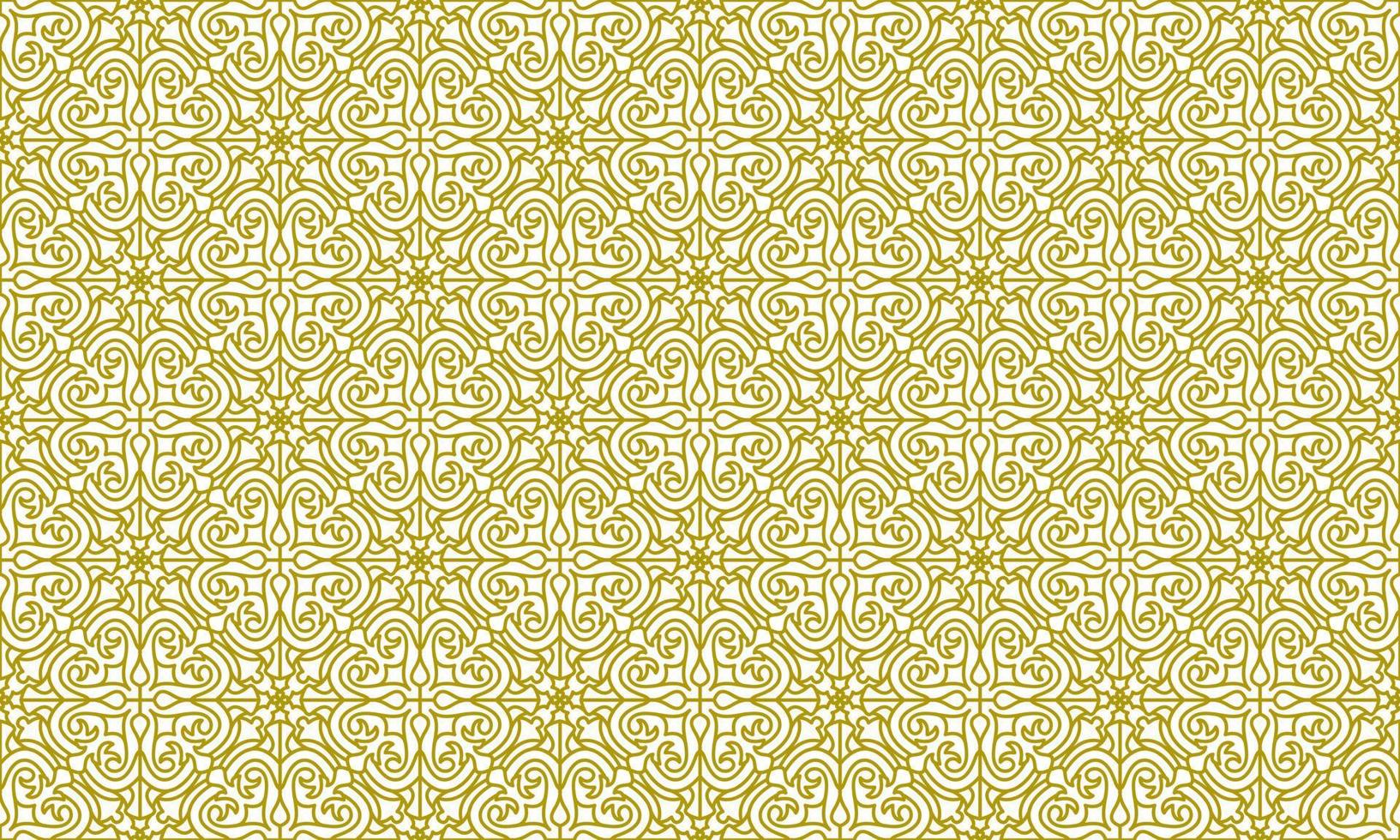 mandala line ethnic gold background vector