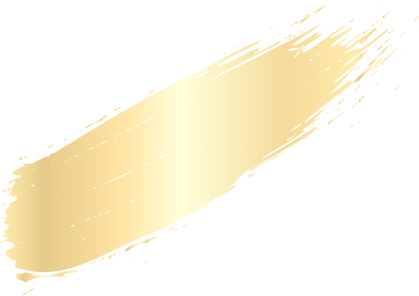 Gold Brush Stroke for design illustration png