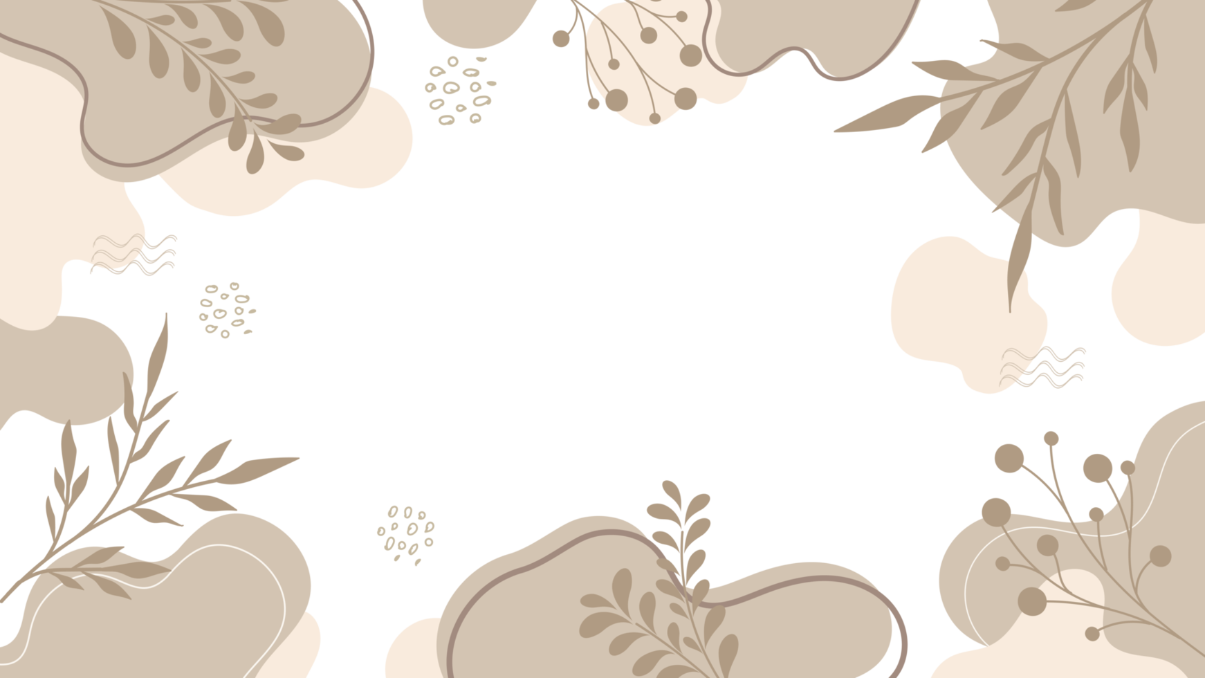 Free Aesthetic Floral flower background in earth tone color 9668607 PNG  with Transparent Background