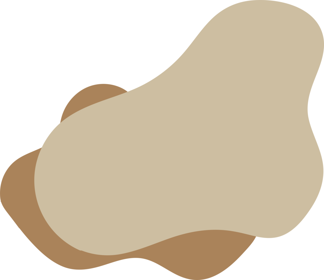 organiska blob former handritad illustration png