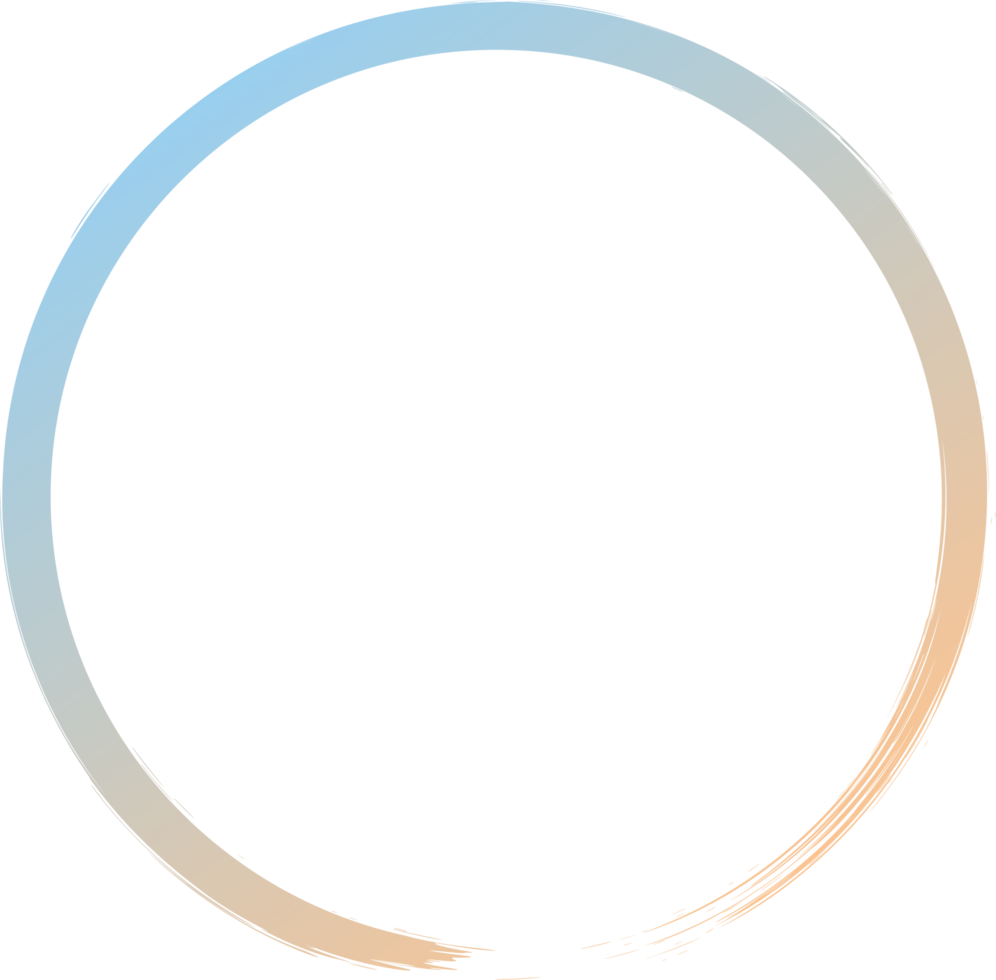 Gold Circle Frame Gradient png