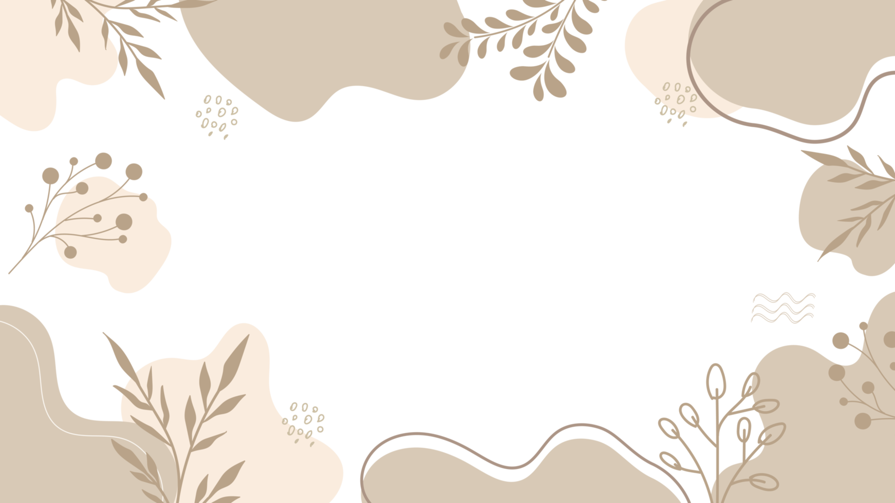 Aesthetic Floral flower background in earth tone color png