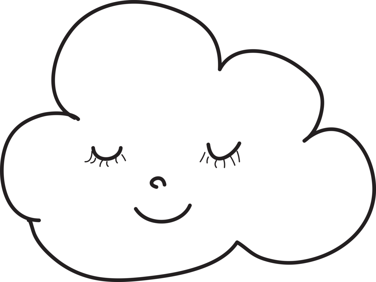 clouds icon doodle shapes illustration png