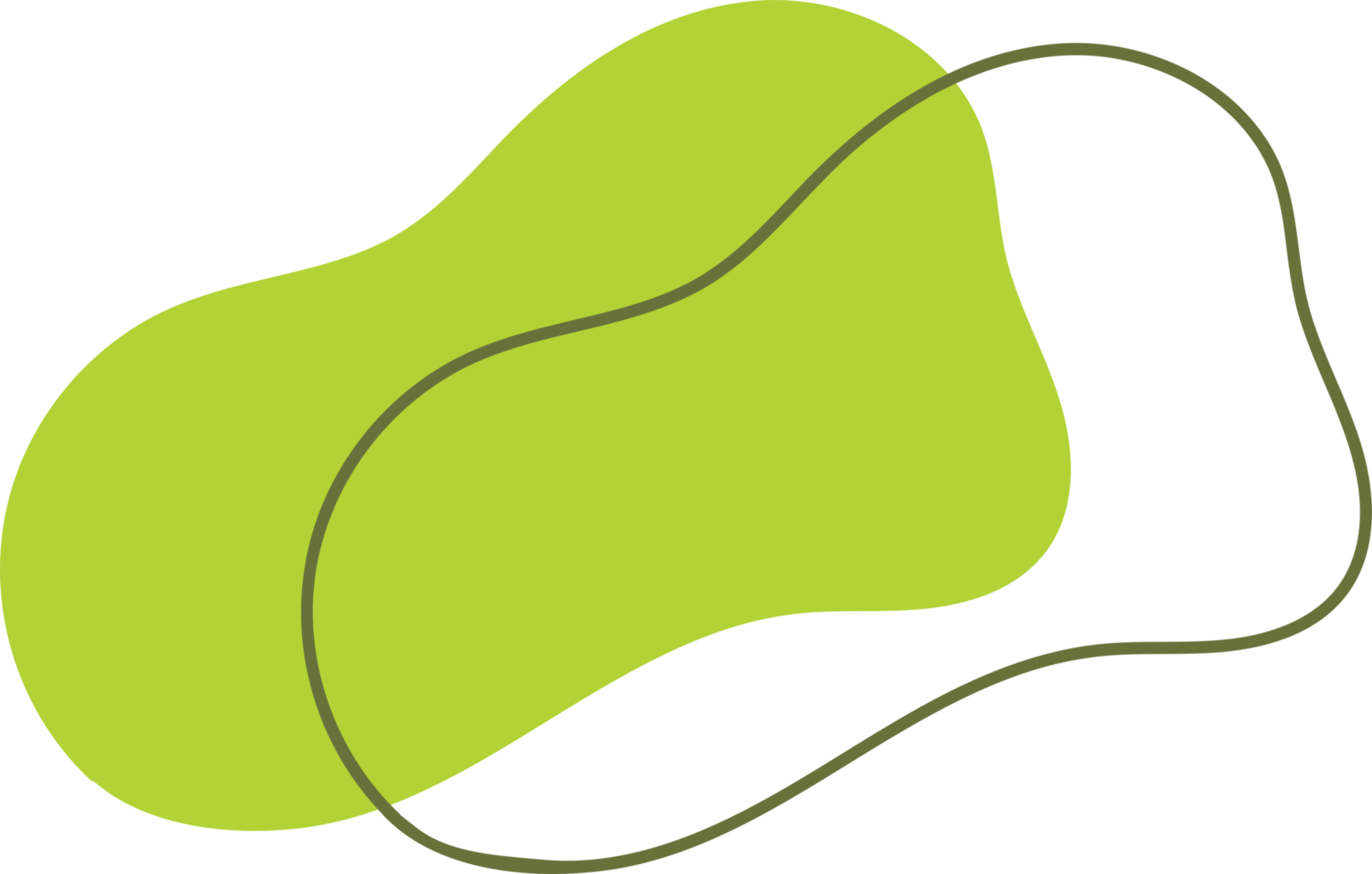 organic blob shapes hand drawn illustration png