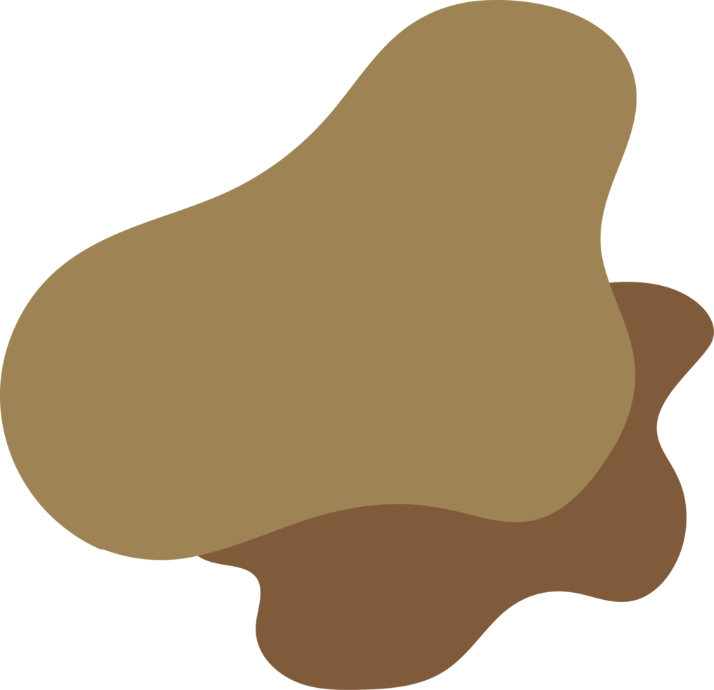 ilustración de dibujado a mano de formas orgánicas de blob png