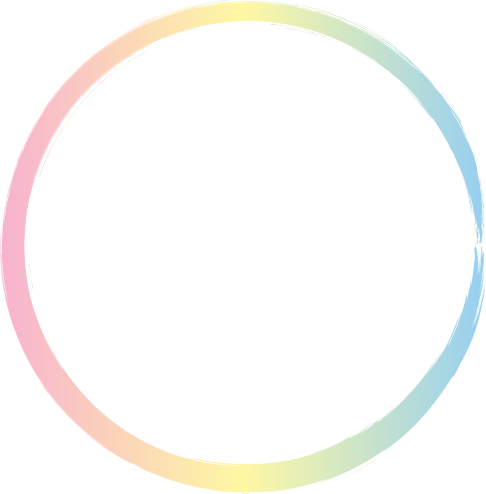 Gold Circle Frame Gradient png