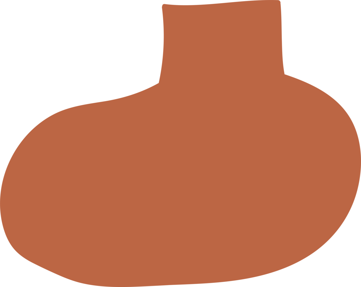 Nordic vase shape with leaves element, minimal vase illustration png