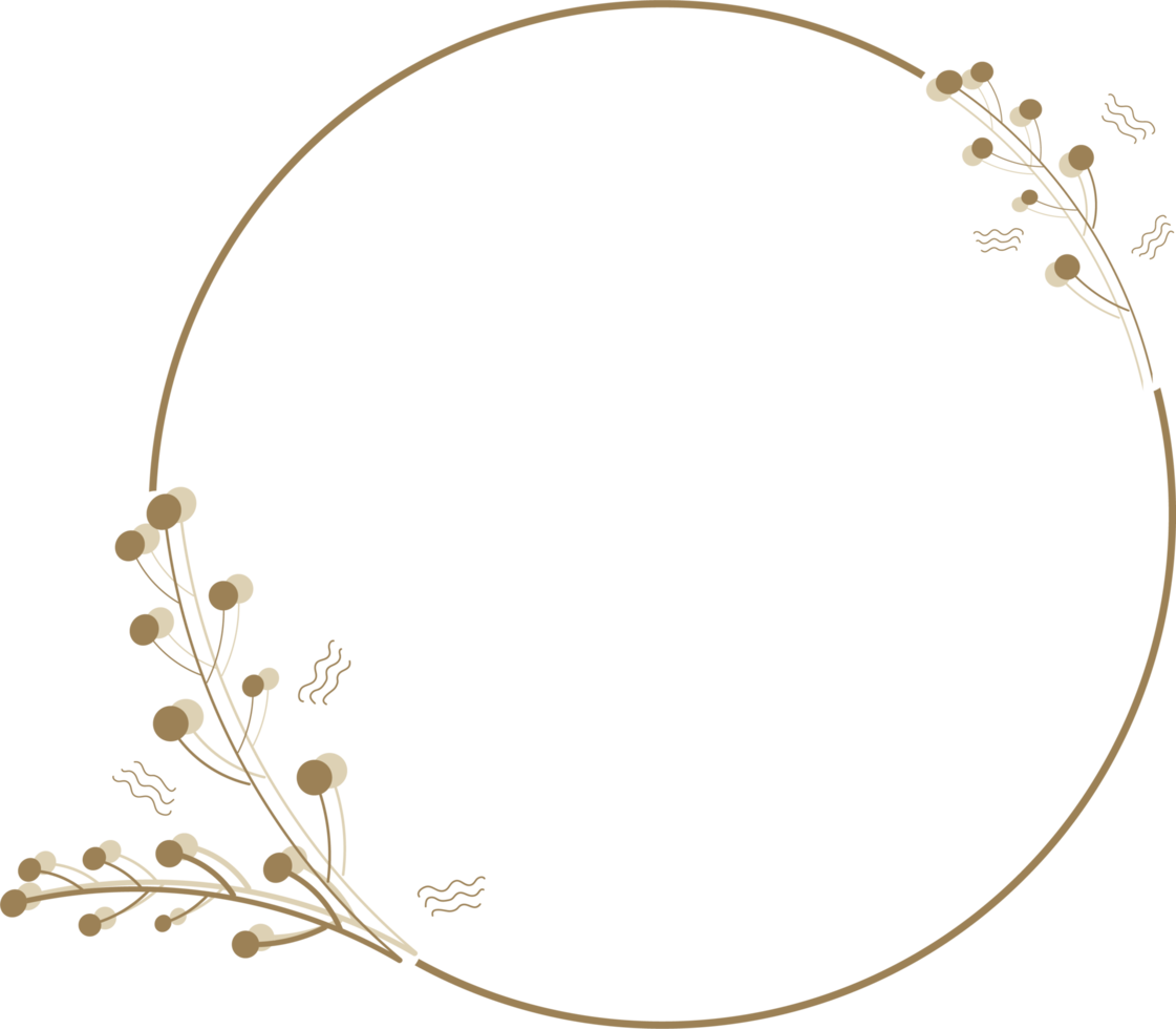 Laurel wreath floral leaf with hand drawn, frame cartoon design png