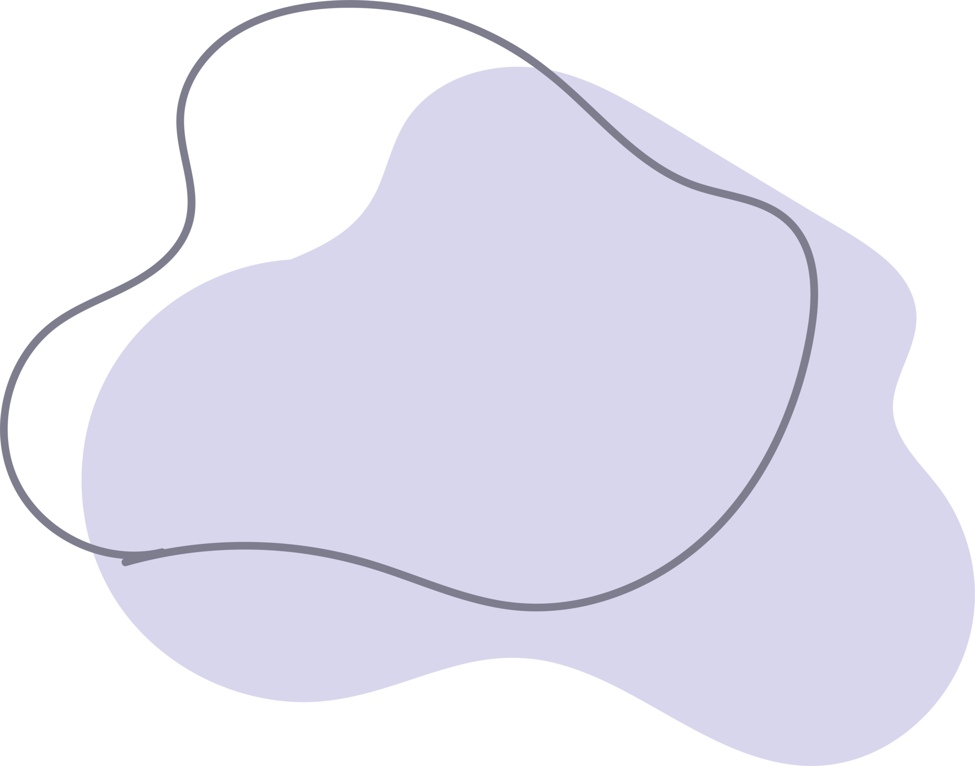 ilustración de dibujado a mano de formas orgánicas de blob 9669026 PNG