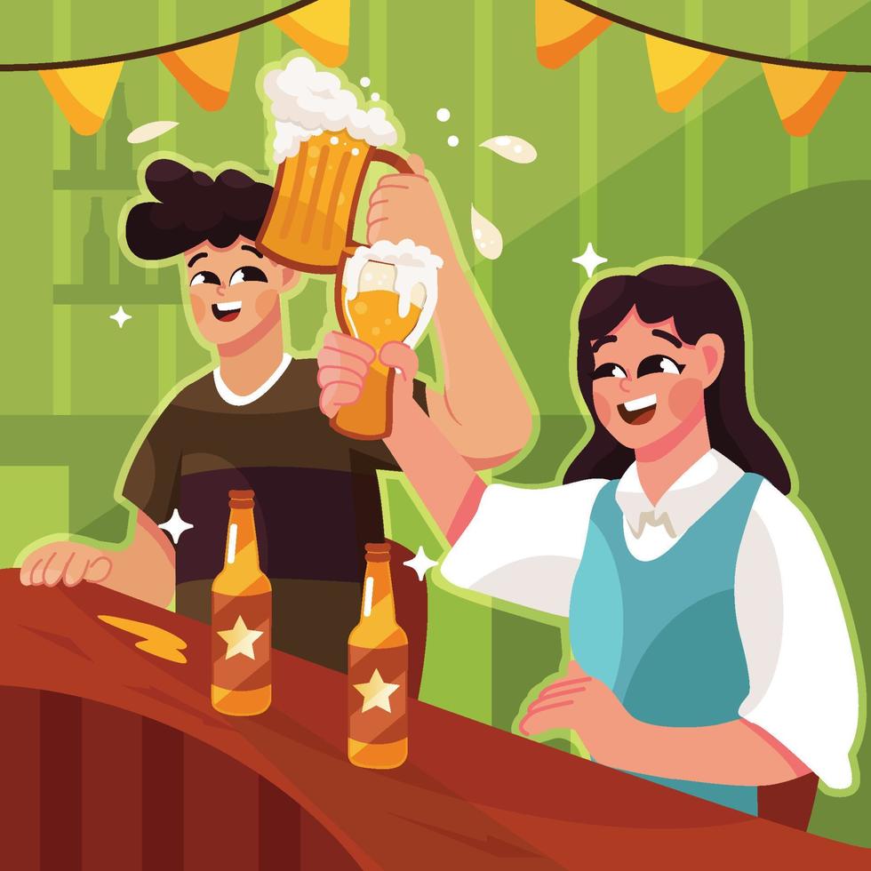 Beer Day Party Concept vector