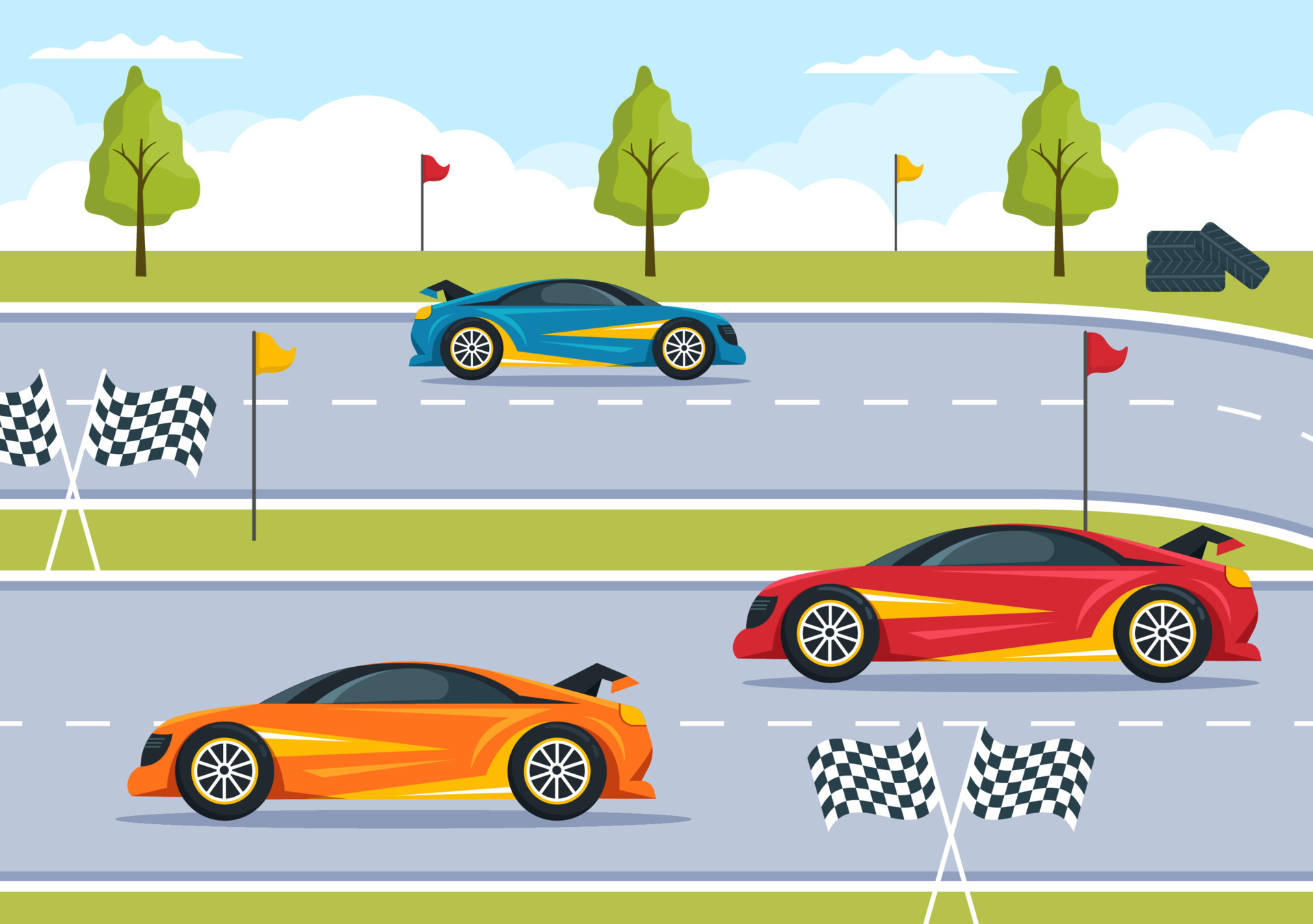 Formula Racing Sport Car Reach on Race Circuit the Finish Line Cartoon Illustration to Win the Championship in Flat Style Design 9669078 Vector Art at Vecteezy Formula Racing Sport Car Reach on Race Circuit the Finish Line Cartoon Illustration to Win the Championship in Flat Style Design 9669078 Vector Art at Vecteezy