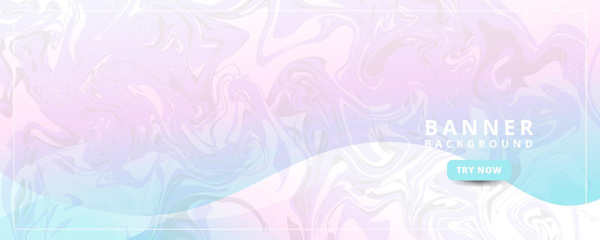 fondo de banner, colorido, efecto líquido vector