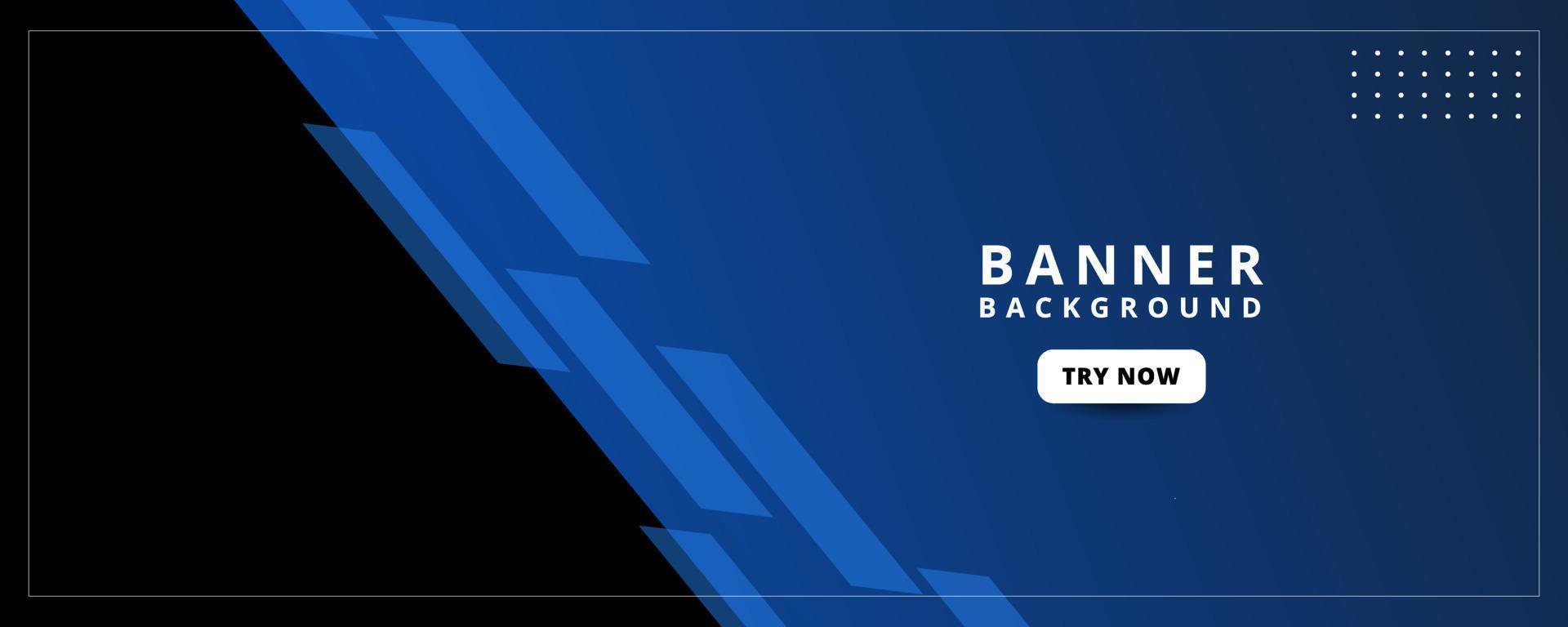 banner background, gradient 2 dark blue and black vector eps 10