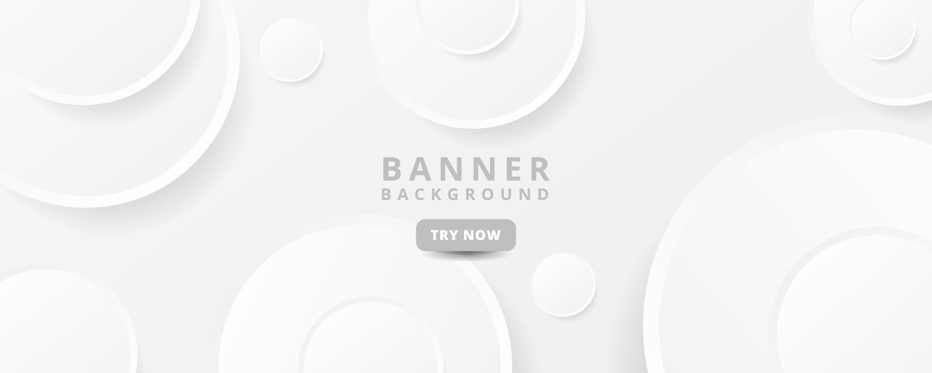 banner background, colorful, elegant gradation, bright white and gray vector