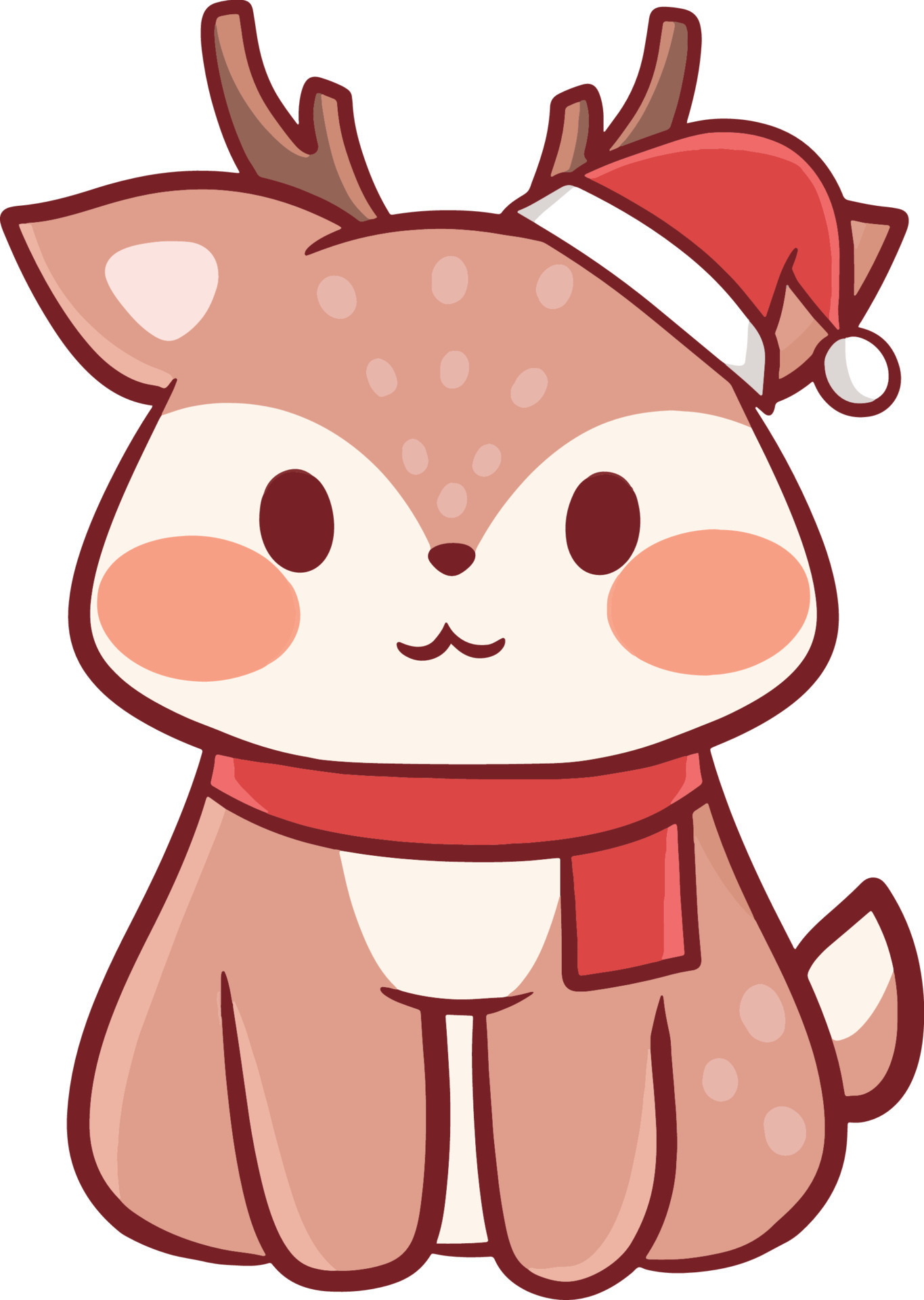 Christmas Cartoon Illustration Cute Kawaii Character Anime 9669275