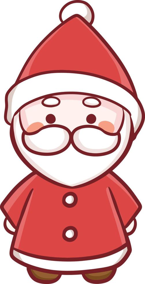 ilustración de dibujos animados de navidad lindo personaje kawaii anime vector