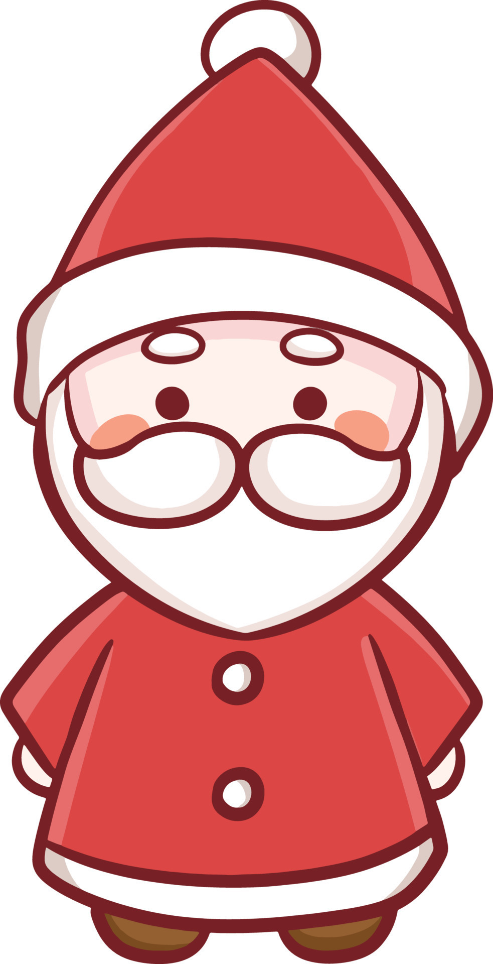 ilustración de dibujos animados de navidad lindo personaje kawaii anime  9669282 Vector en Vecteezy
