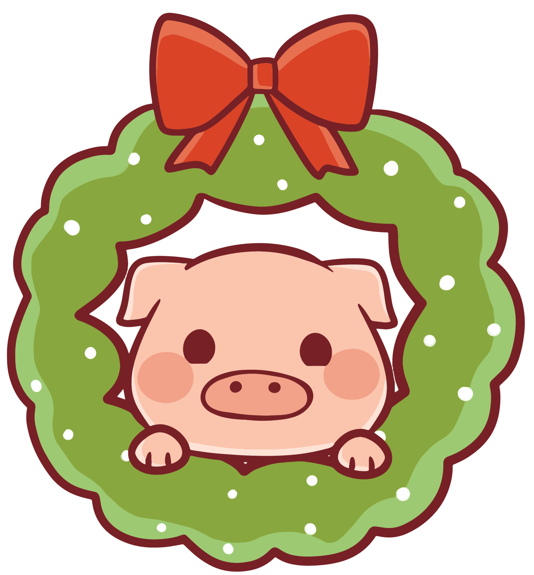 Christmas Cartoon Illustration Cute Kawaii Character Anime 9669284