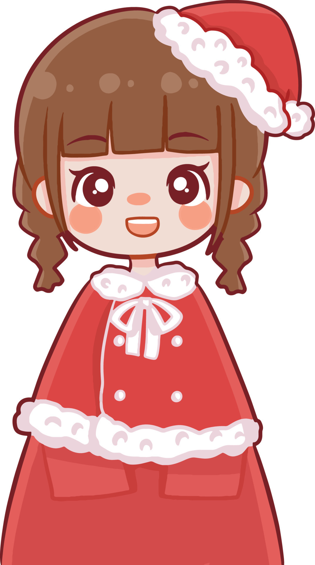 Christmas Cartoon Illustration Cute Kawaii Character Anime 9669275