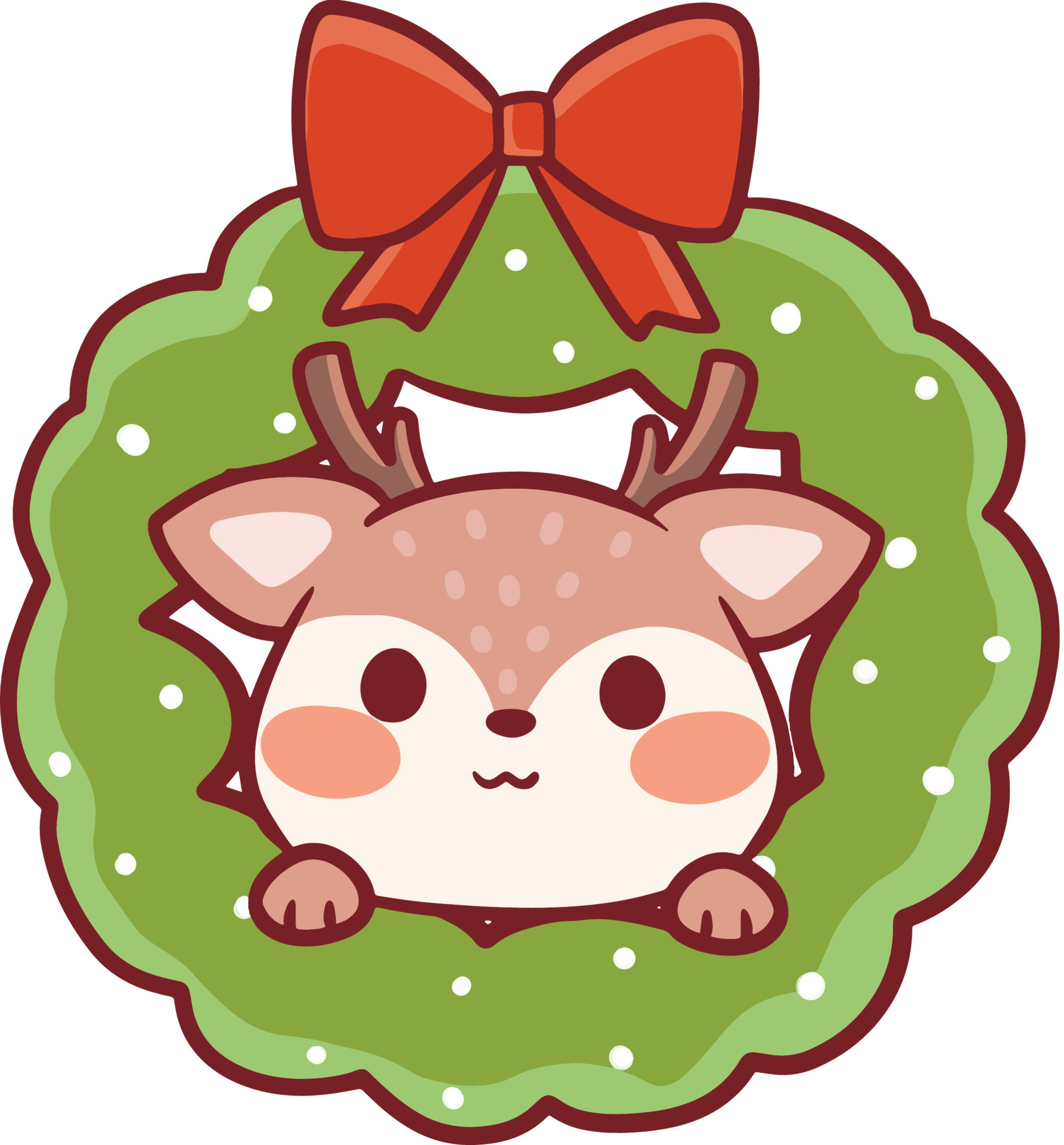 Christmas Cartoon Illustration Cute Kawaii Character Anime 9669284