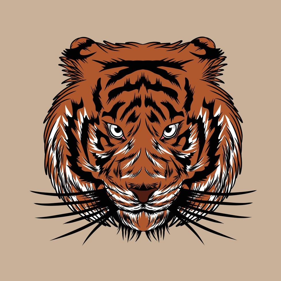 ilustración de vector de tigre hecha para uso de marca, etc.