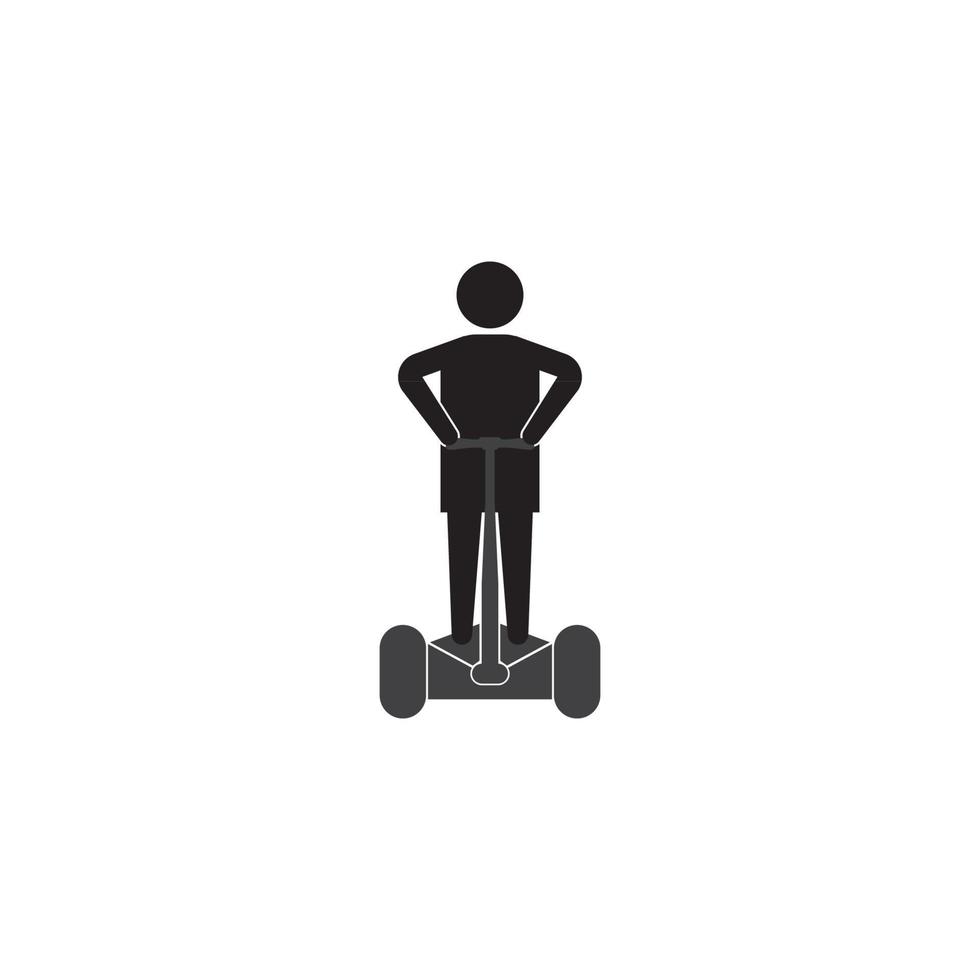 diseño de plantilla de ilustración de vector de icono de segway.