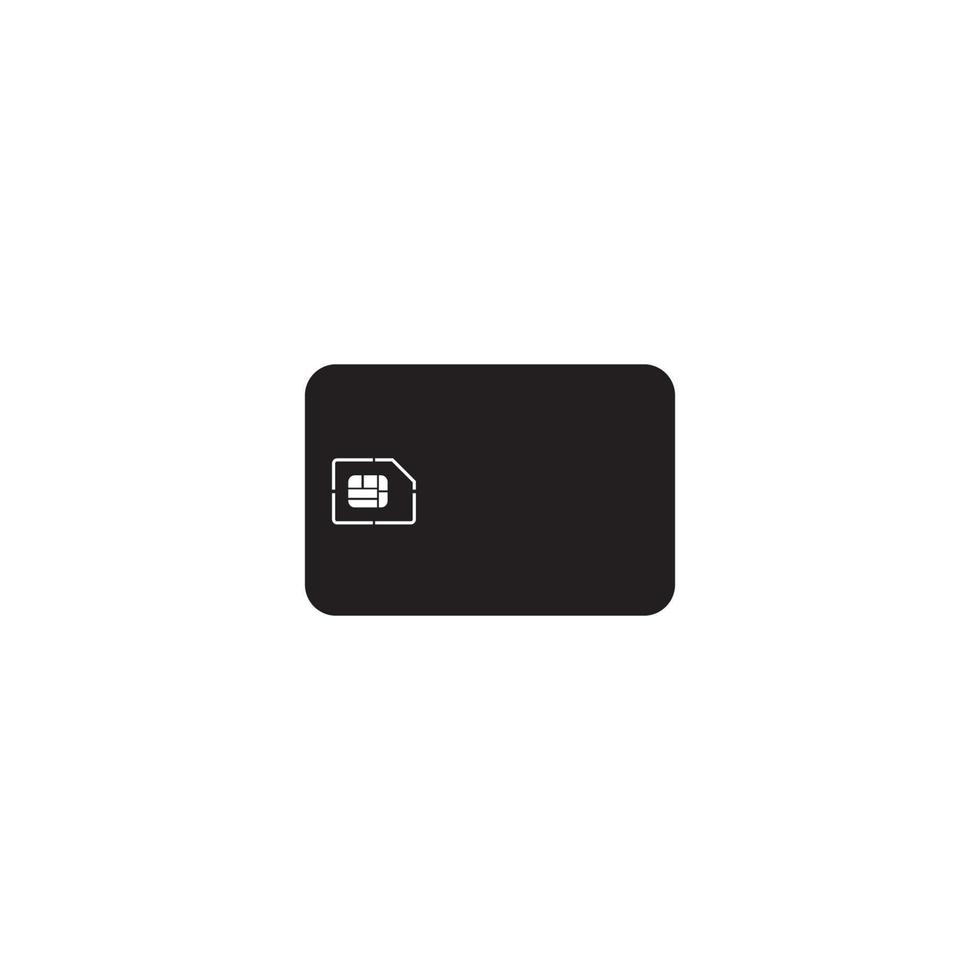 icono de tarjeta sim vector
