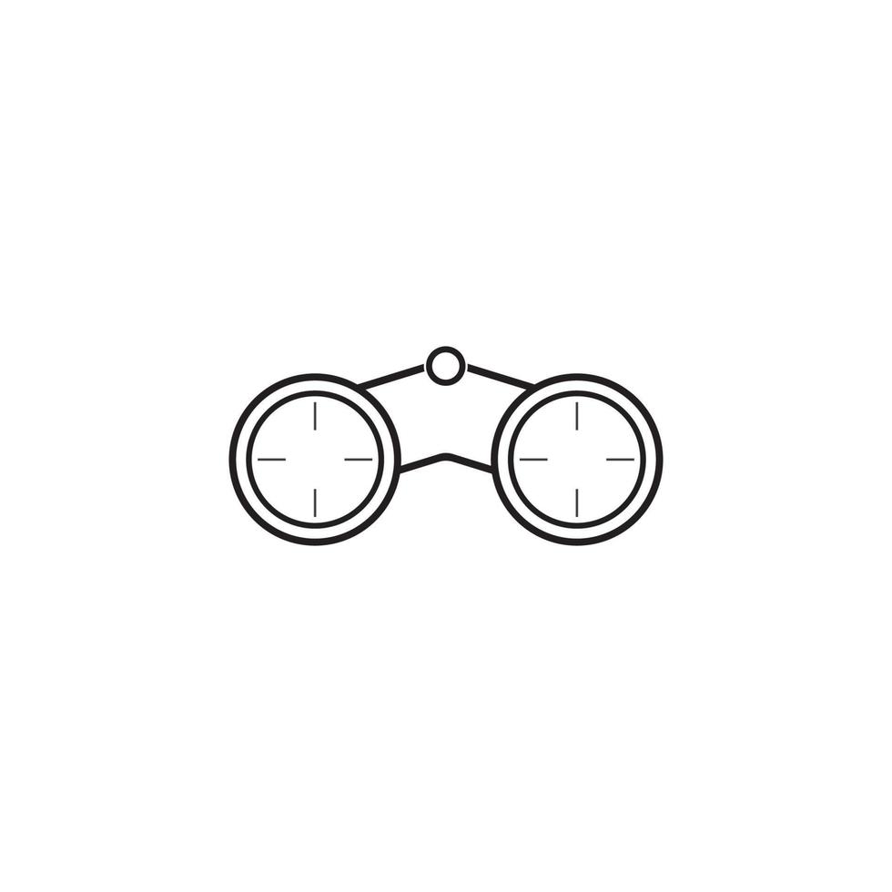 Binoculars icon vector illustration design template