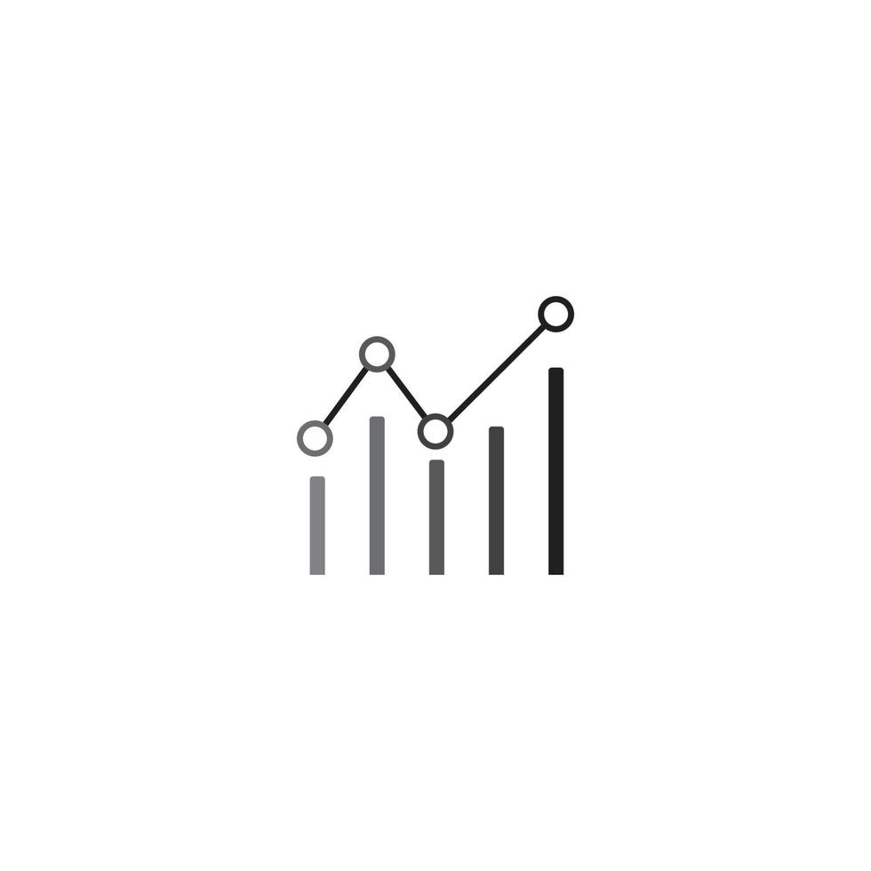 Statistics icon vector illustration design template