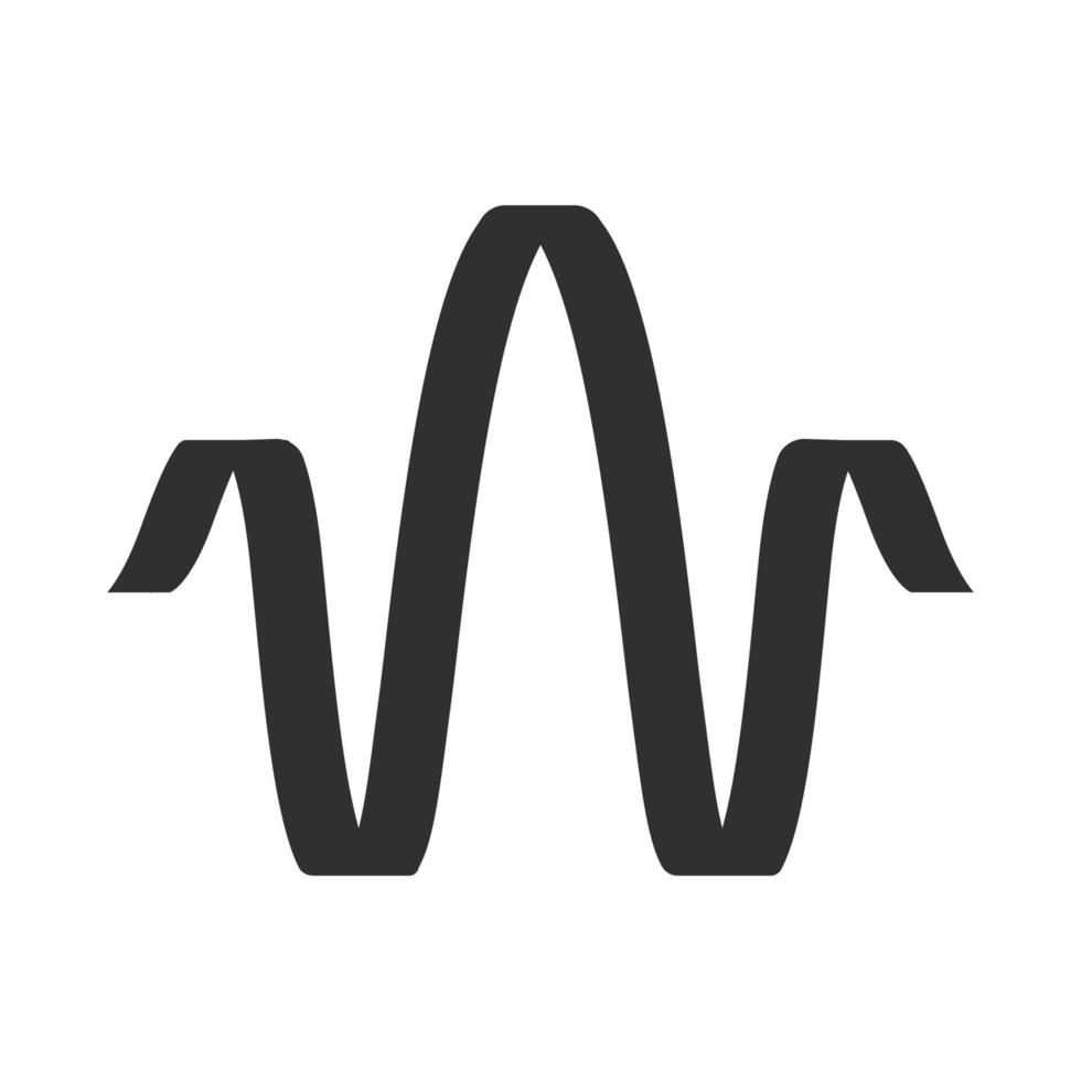 Parallel sound waves glyph icon. Silhouette symbol. Digital soundwave. Voice recording, radio signal logotype. Soundtrack, playing frequency. DJ equalizer. Negative space. Vector isolated illustration