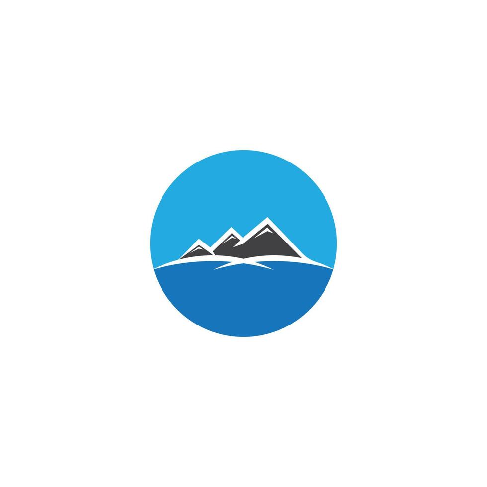 Mountain logo design vector