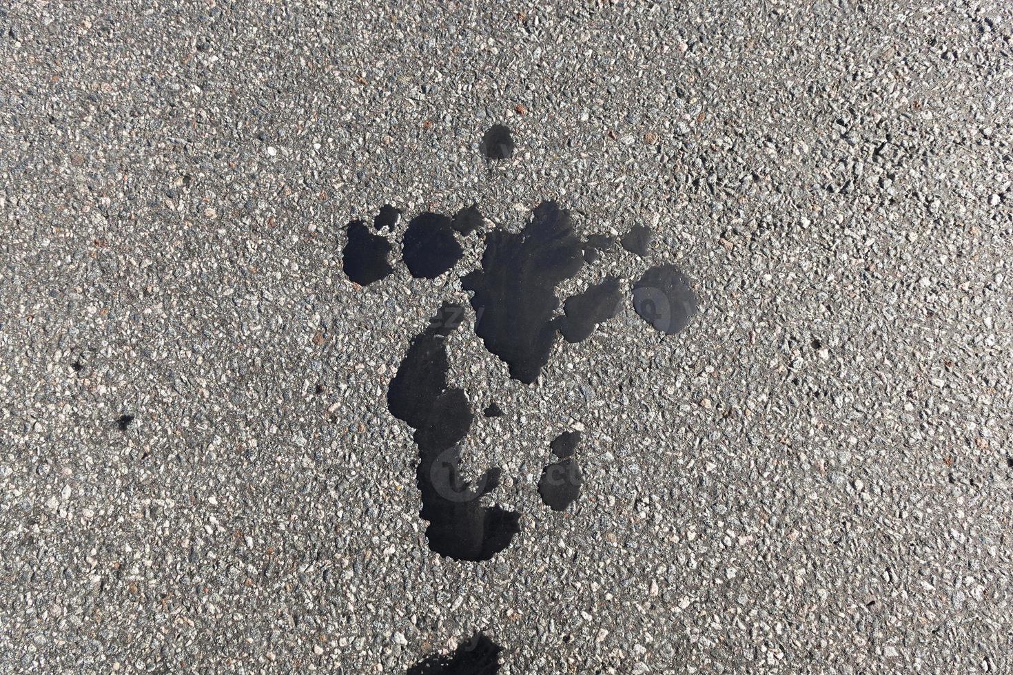 hole in asphalt photo