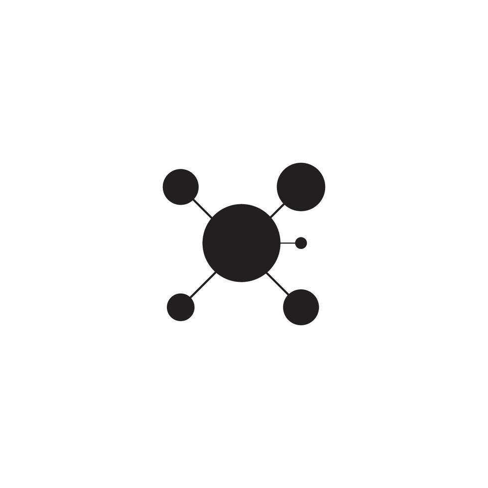 plantilla de diseño de ilustración de vector de logotipo de molécula