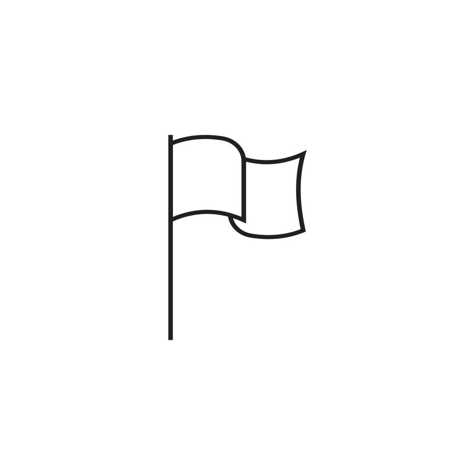 icono de bandera ilustración vectorial diseño simple vector