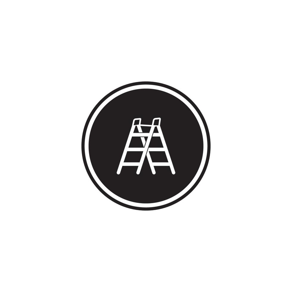 Ladder logo vector illustration design template