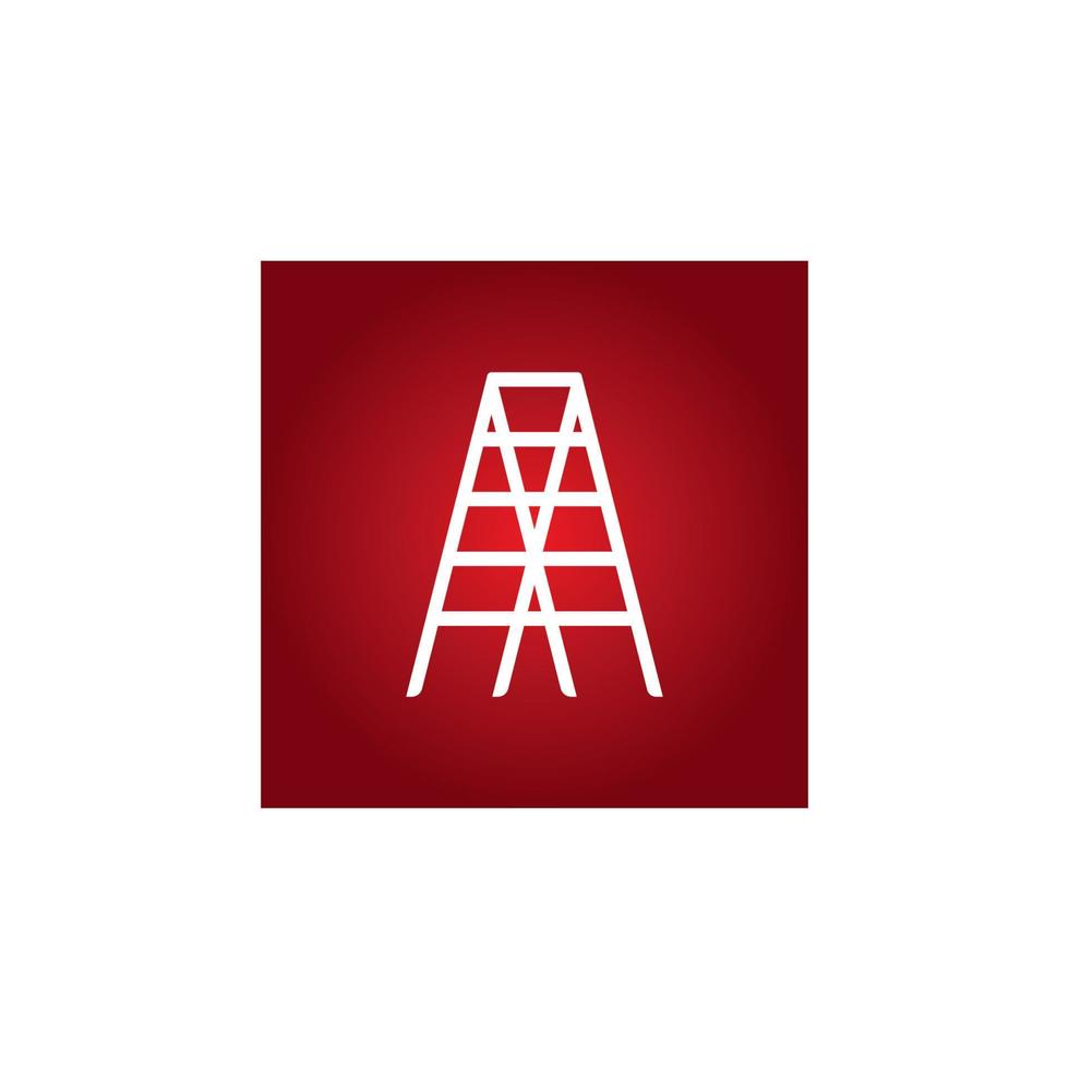 Ladder logo vector illustration design template