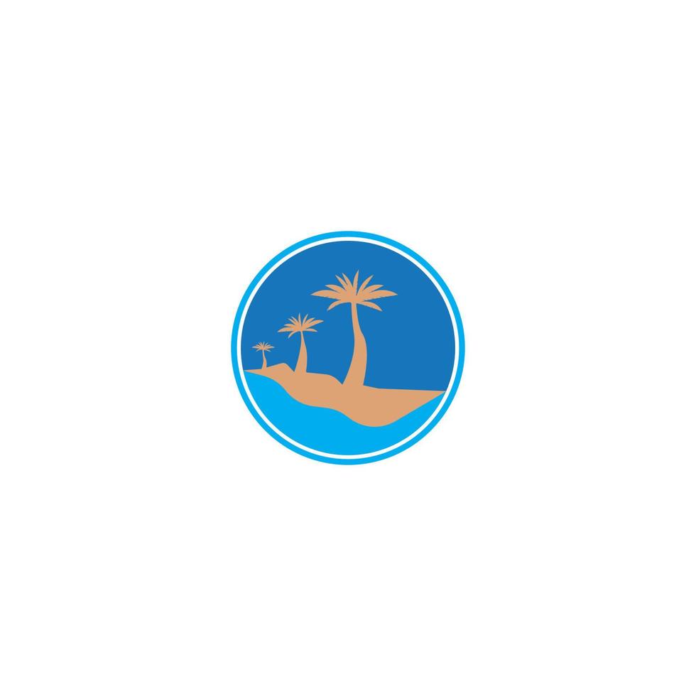 Palm tree icon vector