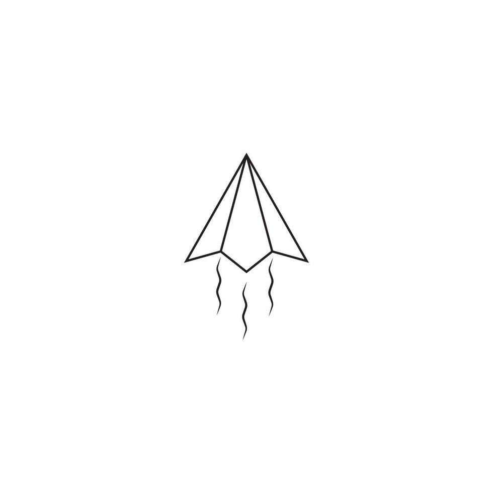 Paper plane icon vector