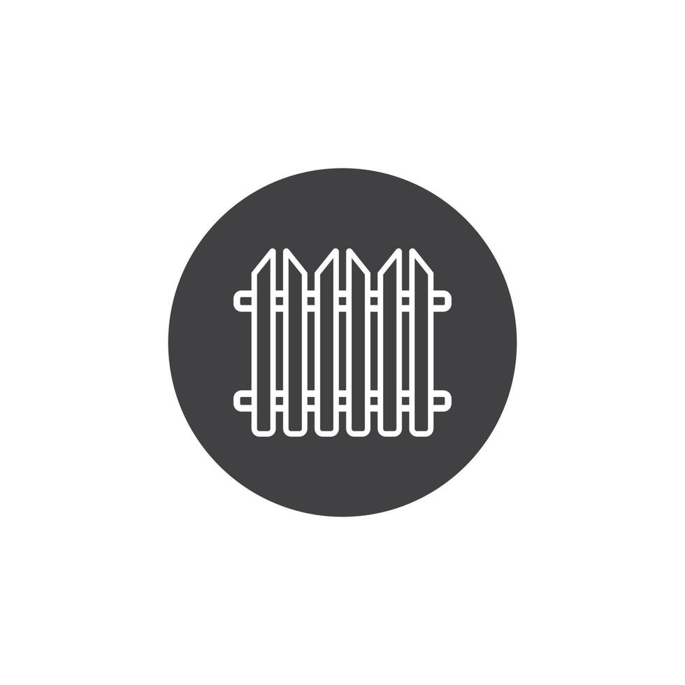 fence icon vector illustration design template