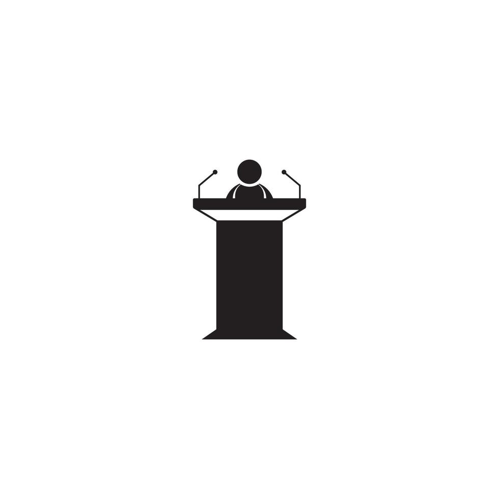 Public speaker icon vector illustration design template