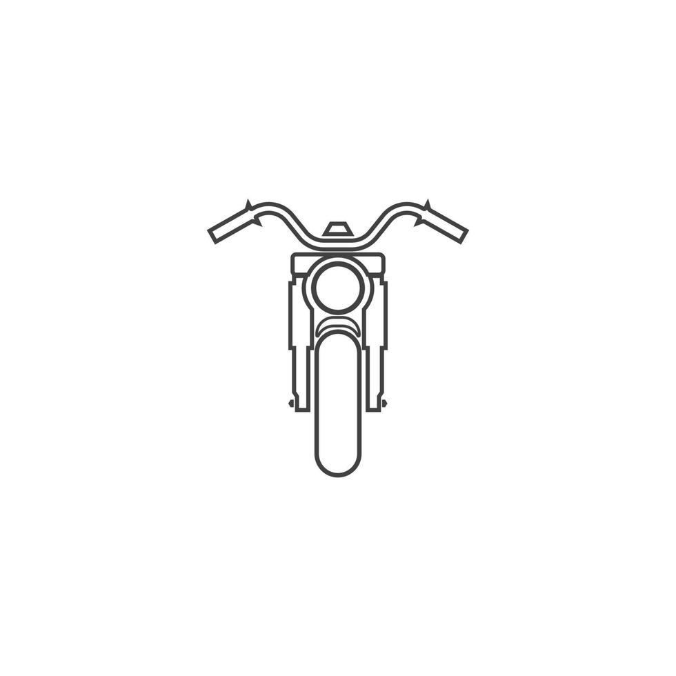 diseño de plantilla de ilustración de vector de icono de motocicleta.