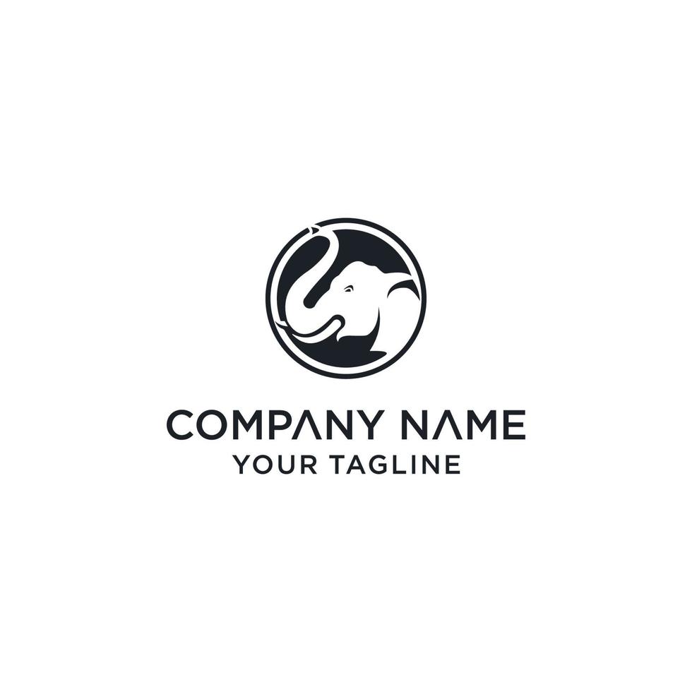 elephant logo vector illustration isolated background